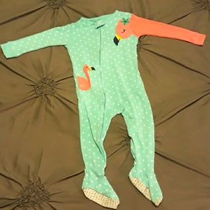 ➡️3/15$⬅️  Baby girl  flamingo pajamas